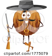 Western Walnut Food Mascot Character by Vector Tradition SM