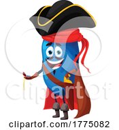 Poster, Art Print Of Pirate Honeyberry Food Mascot Character