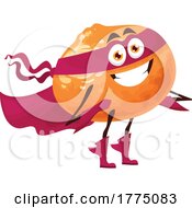 Poster, Art Print Of Super Orange Food Mascot Character