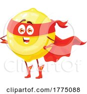 Poster, Art Print Of Super Lemon Food Mascot Character