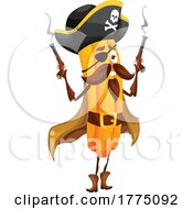Pirate Churro Food Mascot Character by Vector Tradition SM