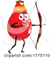 Archer Rose Hip Food Mascot Character by Vector Tradition SM