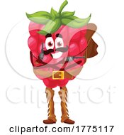 Poster, Art Print Of Western Raspberry Food Mascot Character