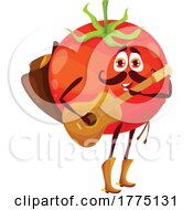 Western Tomato Food Mascot Character