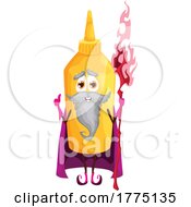 Poster, Art Print Of Wizard Mustard Bottle Food Mascot Character