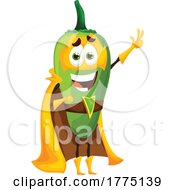 Super Jalapeno Food Mascot Character
