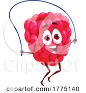 Poster, Art Print Of Skipping Rope Raspberry Food Mascot Character