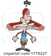 Poster, Art Print Of Cartoon Woman With Zippered Lips