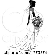 05/26/2022 - Bride Bridal Wedding Dress Silhouette Woman Design