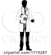 05/26/2022 - Doctor Man And Clipboard Medical Silhouette Person