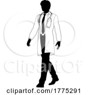 Poster, Art Print Of Doctor Man Medical Silhouette Healthcare Person