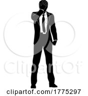 Poster, Art Print Of Silhouetted Businessman