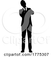 Poster, Art Print Of Silhouetted Businessman