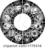 Poster, Art Print Of Star Signs Horoscope Zodiac Astrology Symbols