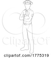 Poster, Art Print Of Policeman Person Silhouette Police Officer Man