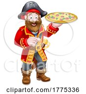 05/26/2022 - Pirate Cartoon Captain Pizza Chef Mascot