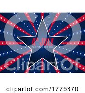 Poster, Art Print Of Independence Day Background With Stars And Stripes Design