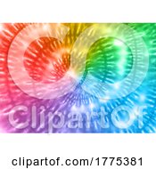 Poster, Art Print Of Rainbow Coloured Swirl Tie Dye Background Design