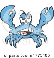 Cartoon Crabby Blue Crab by Johnny Sajem