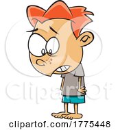 Poster, Art Print Of Cartoon Boy With Two Left Feet