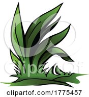 Poster, Art Print Of Cartoon Green Leafy Grass