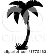Poster, Art Print Of Cartoon Palm Tree Silhouette