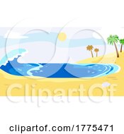 Poster, Art Print Of Cartoon Tropical Beach