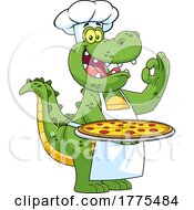 Poster, Art Print Of Cartoon Chef Crocodile