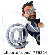 3d Indian Business Man On A White Background