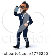 3d Indian Business Man On A White Background