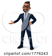 3d Indian Business Man On A White Background by Julos