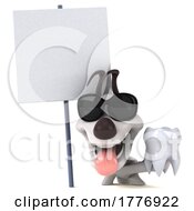 3d Jack Russell Terrier Dog On A White Background