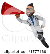 3d Doctor On A White Background