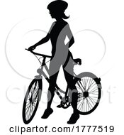 06/05/2022 - Bike And Bicyclist Silhouette