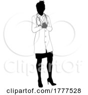 06/05/2022 - Doctor Woman Medical Silhouette Healthcare Person