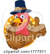 06/06/2022 - Turkey Pilgrim Hat Thanksgiving Cartoon Character