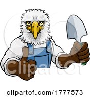 Poster, Art Print Of Eagle Gardener Gardening Animal Mascot