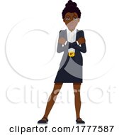 Black Business Woman Cartoon Illustration