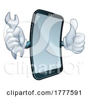 06/07/2022 - Mobile Phone Repair Spanner Thumbs Up Cartoon