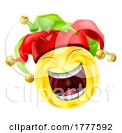 Poster, Art Print Of Court Jester Joker Fool Cartoon Emoticon Icon
