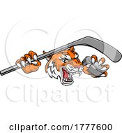 06/07/2022 - Tiger Ice Hockey Player Animal Sports Mascot