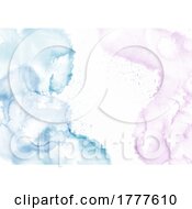 Poster, Art Print Of Pastel Coloured Hand Painted Watercolour Background