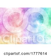Rainbow Coloured Hand Painted Watercolour Background