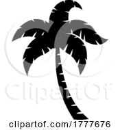 Silhouetted Tropical Palm Tree by Hit Toon