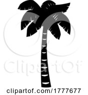 Poster, Art Print Of Silhouetted Tropical Palm Tree