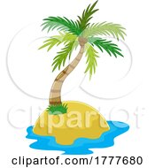 Poster, Art Print Of Coconut Palm Tree Island