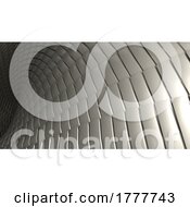 Poster, Art Print Of Abstract Geometric Wavy Folds Background