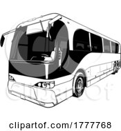 Poster, Art Print Of Grayscale Bus