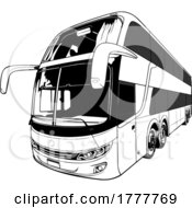 Poster, Art Print Of Grayscale Comil Bus