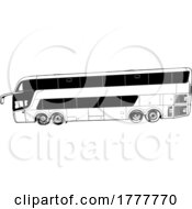 Poster, Art Print Of Black And White Comil Bus